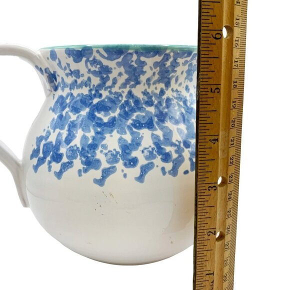 Vintage Italian Ceramic Hand-Painted Pottery Pitcher/Vase - Picture 6 of 9